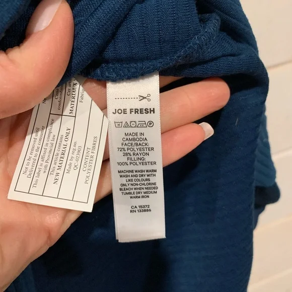 Joe Fresh | Navy Blue Ribbed Sweater - Picture 7 of 7